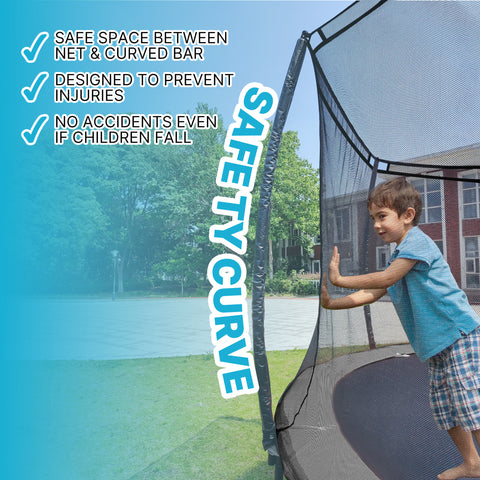 LeJump Smart Outdoor Springless Trampolines with basketball hoop