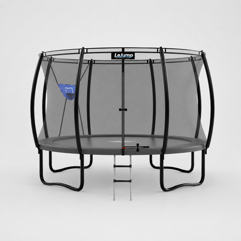 LeJump Smart Outdoor Springless Trampolines with basketball hoop