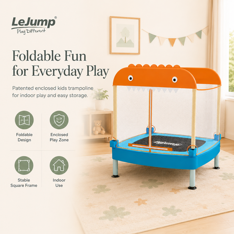 LeJump Foldable Kids Trampoline 96cm*96cm