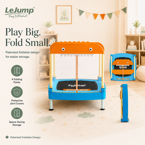 LeJump Foldable Kids Trampoline 96cm*96cm